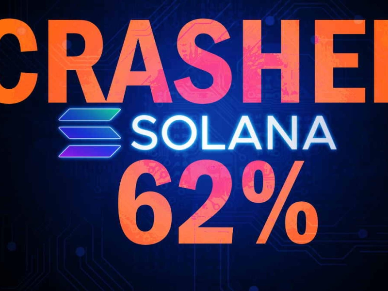 The Solana token has fallen 62% since the beginning of the month.